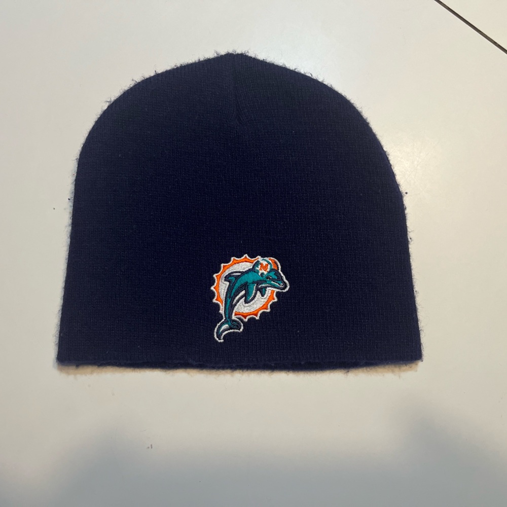 Vintage NFL Miami Dolphins stocking hat beanie old logo